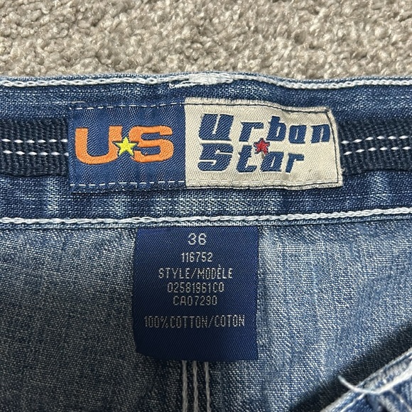 Vintage Urban Star Carpenter Jean Shorts Y2K - Picture 3 of 5